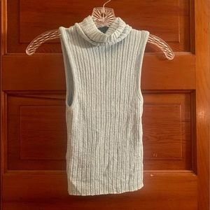 J.J. Basics Ribbed Sleeveless Turtleneck